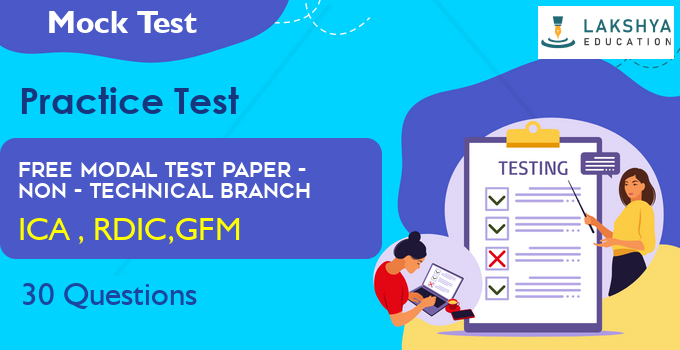 Free Modal Test Paper - Non - Technical Branch